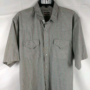 Vintage 80s Canadian Western Craft Pearl Snap